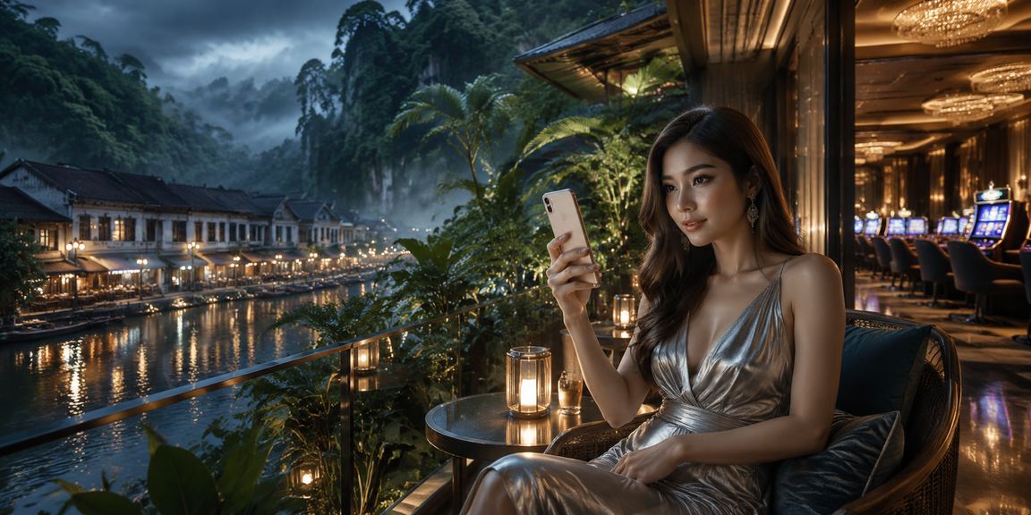 Pemain kasino mudah alih di Ipoh mengakses poker dalam talian dengan telefon pintar